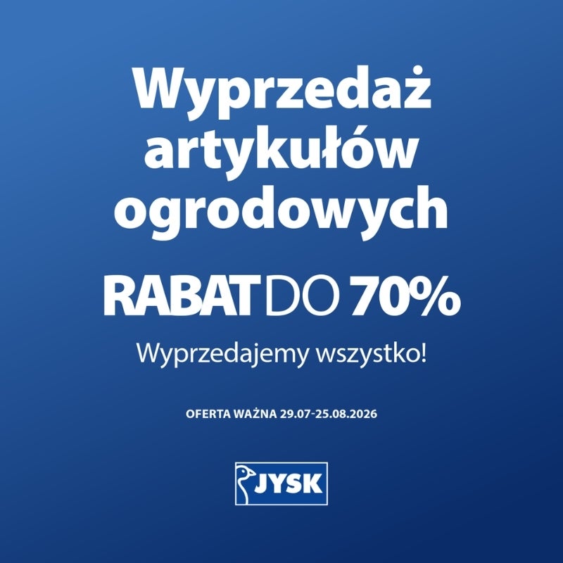 Wielka wyprzedaż ogrodu w JYSK właśnie ruszyła!