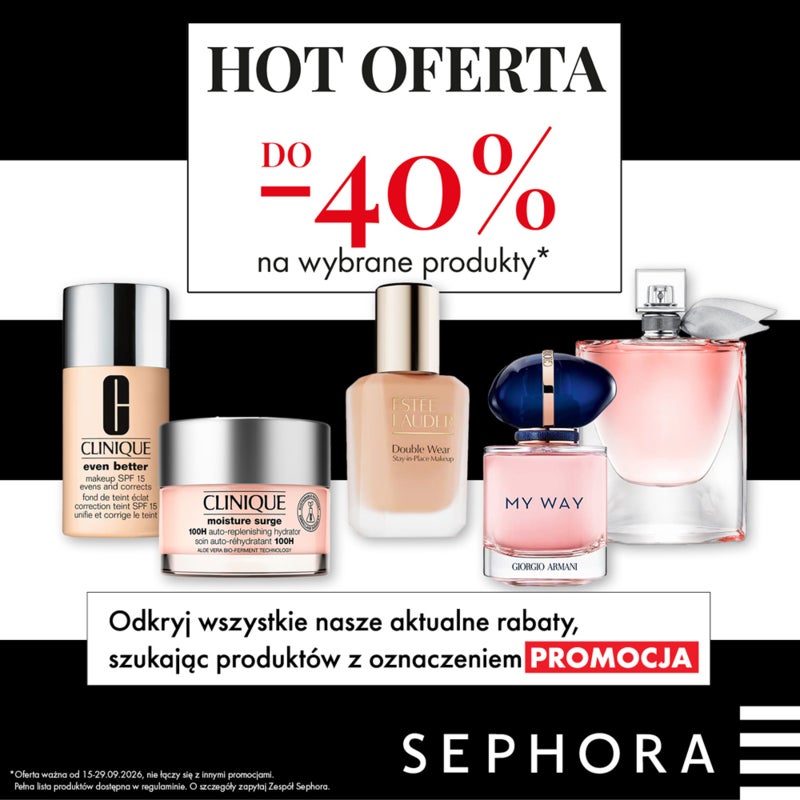 HOT OFERTA DO -40% NA WYBRANE PRODUKTY!