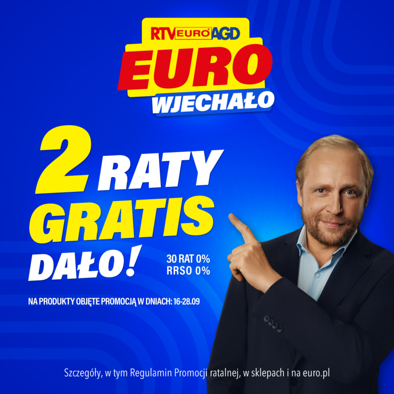 EURO wjechało i 2 raty gratis dało!